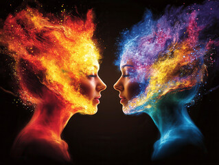 Duality of Energy: Fiery and Cosmic Representations of Women