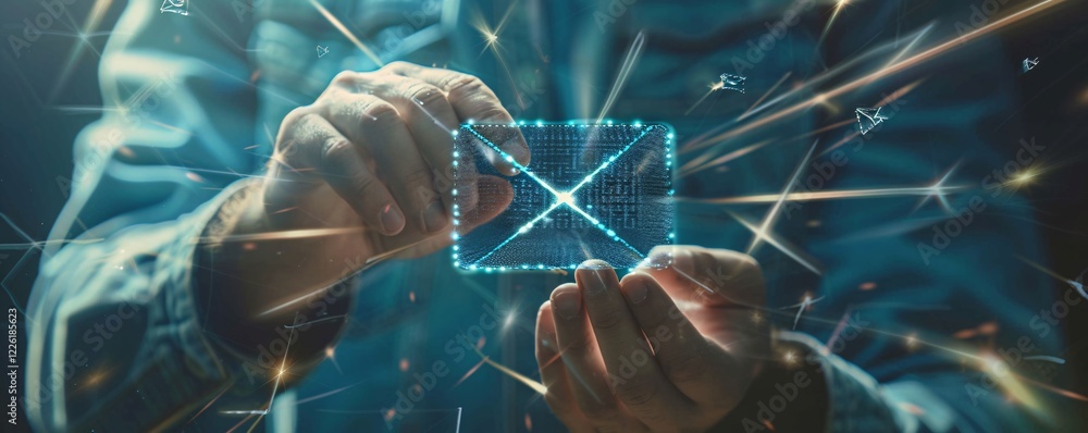 Aufkleber Software engineer is designing a microchip for a new email sending platform