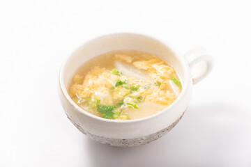 カブの卵スープ