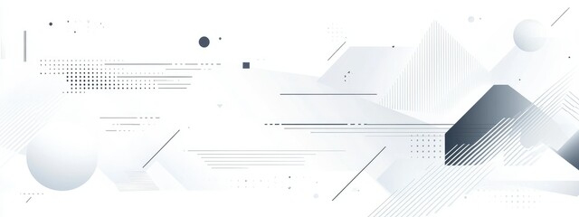 Abstract white background with geometric shapes and gradients, representing a technology or business concept.