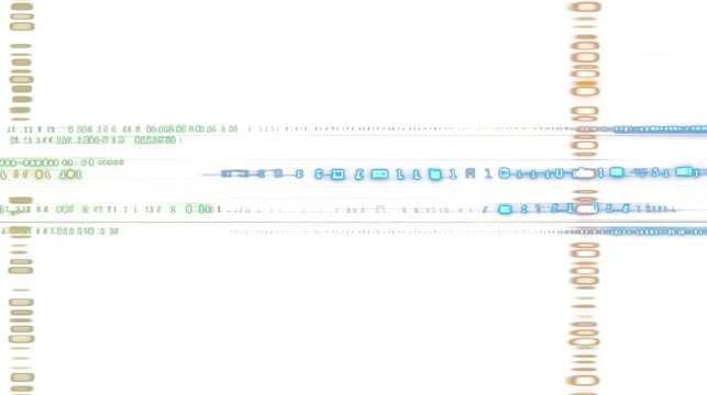 PNG A single Futuristic coding element futuristic interface binary.