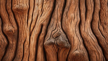 Striking CloseUp of a Rustic Oak Tree Bark, Revealing Intricate Grain and Patterns in the Heartwood, Showcasing Autumnal Colors and Textures, Perfect for Nature, Woodwork, or Textile Design.