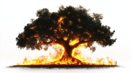 fire in the forest