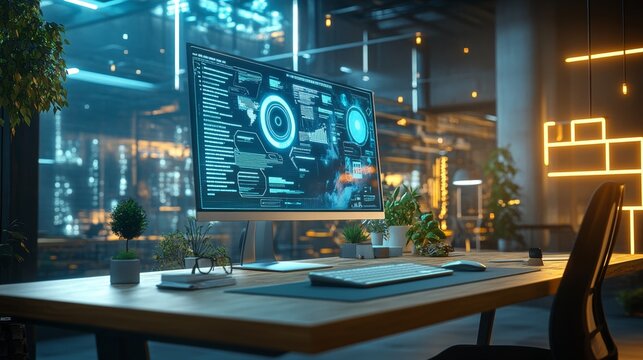 Future technology oriented office space