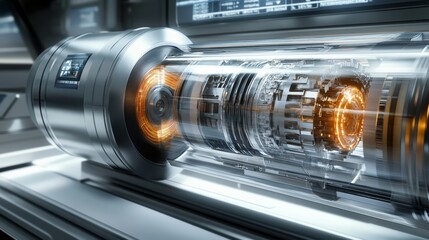 Close up of Future Technology Engine