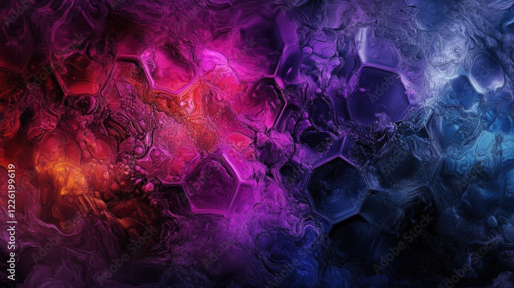 Aufkleber dynamic abstract patterns digital art colorful background vibrant environment artistic viewpoint mod