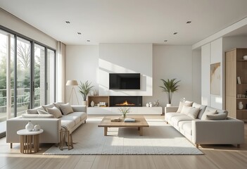 Modern Minimalist Living Room Interior Design