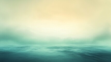 Obraz premium Misty Water Scape Calm Horizon Ocean Tranquil View Gradient Sky Background Serene Atmosphere