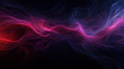 Obraz premium Dynamic abstract patterns digital art visual effects dark background vibrant colors creative concepts