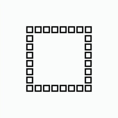 Blank Icon. Clear Space, Clean Area. 