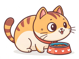 Fototapeta premium cat with a cup