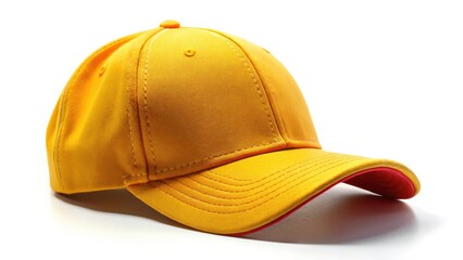 Fototapeta premium Baseball Cap Isolated on White Background - Front and Side View for Sports Apparel and Fashion Photography