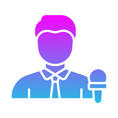 Obraz premium News Reporter Icon