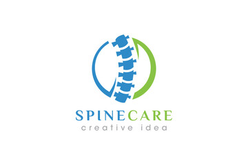 Creative Chiropractic Concept Logo Design Template