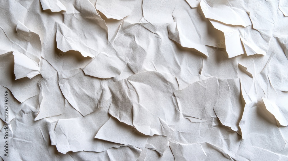 Poster crumpled paper texture abstract art digital background studio setting close-up view visual design co