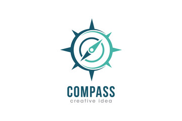 Creative Compass Concept Logo Design Template