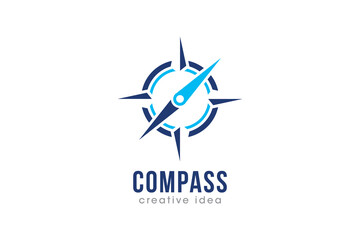 Creative Compass Concept Logo Design Template