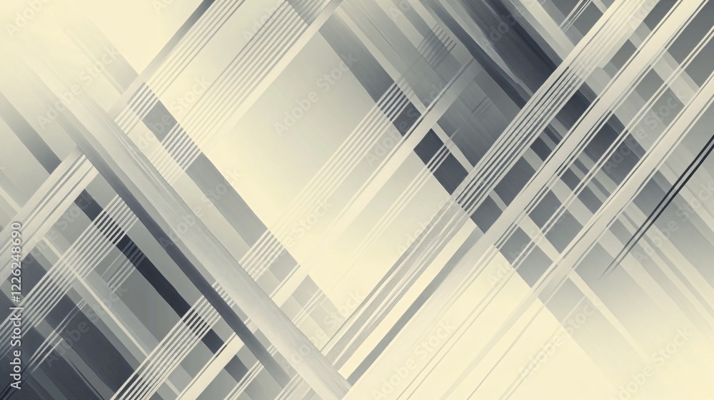 Poster Geometric pattern of intersecting stripes creates an abstract background design