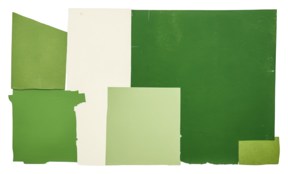 PNG  Green paper collage element backgrounds white background accessories.