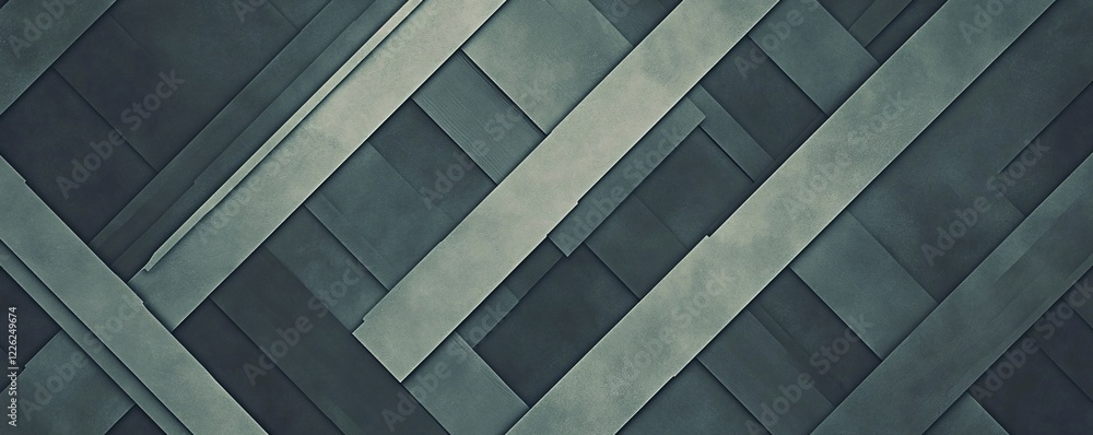 Poster Contemporary design featuring intersecting diagonal lines and geometric shapes on an abstract background