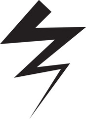 Lightning storm or electricity vector shapes