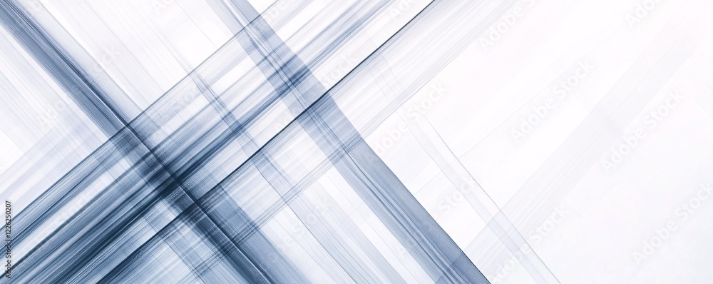 Fototapete Abstract background with blue lines crossing and fading, creating a sense of movement and depth