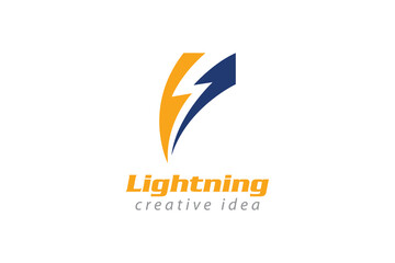 Creative Thunder Concept Logo Design Template