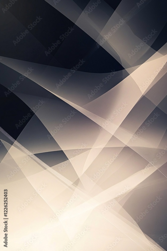 Poster Graphic design background with intersecting light brown lines against a deep brown backdrop