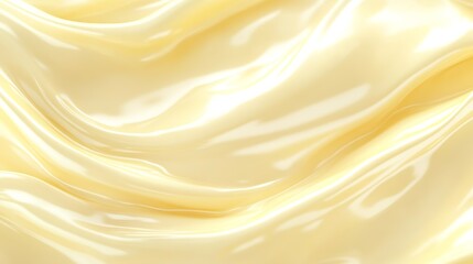 Abstract Creamy Beige Texture with Smooth Wavy Pattern Perfect for Backgrounds and Design Projects : Generative AI