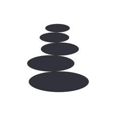 Japanese zen solid icons, minimalist vector illustration ,simple transparent graphic element .Isolated on white background