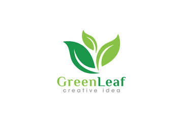 Creative Leaf Concept Logo Design Template