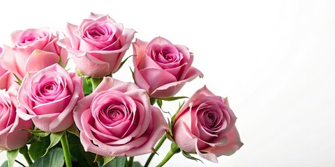 Pink Rose Silhouette, Corner Bouquet, Isolated Floral Silhouette PNG, Romantic Flower Silhouette,  Silhouette Photography Roses