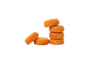 PNG, Fried mozzarella, isolated on white background