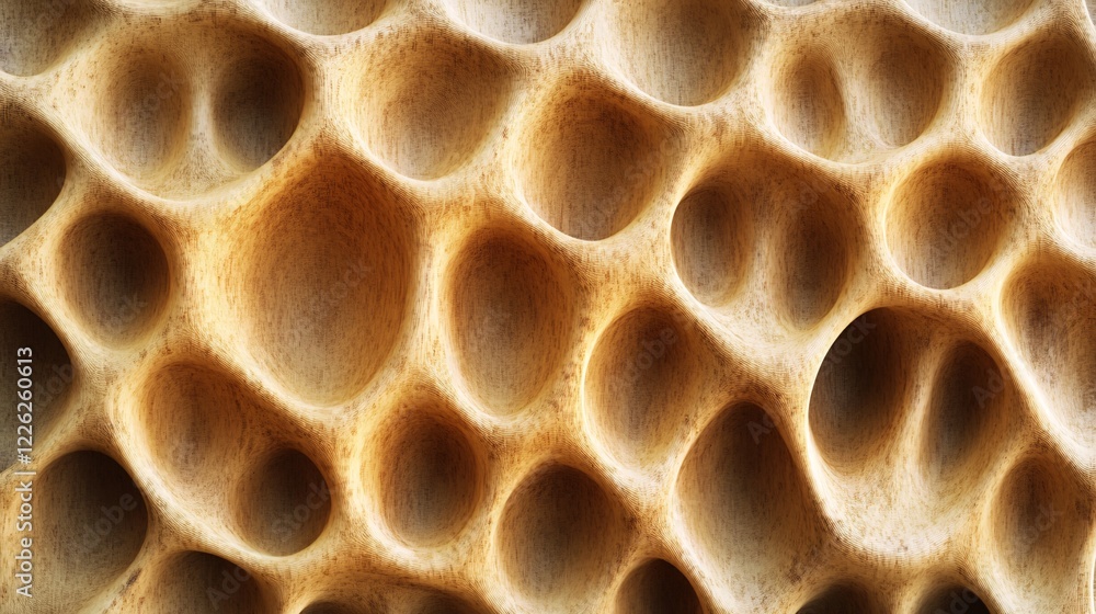 Aufkleber Organic shapes in abstract background creating a three-dimensional illusion