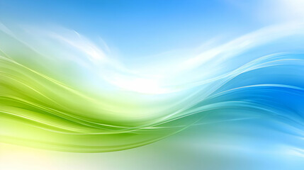 Green blue abstract wave background; nature design