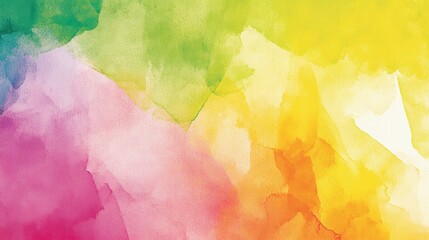 Abstract Watercolor Rainbow Color Blend Painting