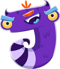 Halloween font letter J spooky monster character. Bizarre Halloween creature ABC typeset letter, silly alien cat monster personage vector English alphabet element or spooky horror beast font symbol