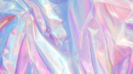 Iridescent Pastel Fabric Draped in Soft Folds