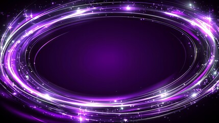 Obraz premium Abstract Purple Swirling Light Frame Design