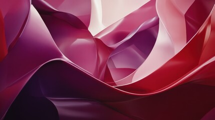 Abstract Red and Purple Swirling Fabric Design