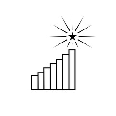 Ambition Icon. Aim, Target. Goal Symbol for Design, Presentation, Website or Apps Elements.