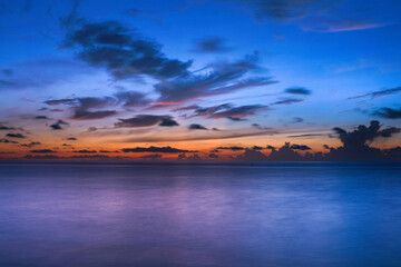 sunset over the ocean