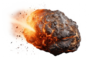PNG Meteor fireball astronomical meteorite.