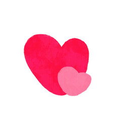 Pink Red heart shape ornament for valentine day celebration