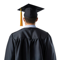 graduate in cap and gown