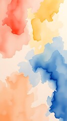 Obraz premium Brushed Metal Wallpaper with Delicate Watercolor Painting and Bird’s Eye View Perspective