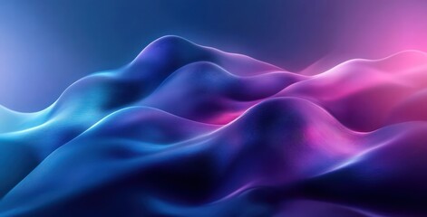 Obraz premium Abstract Fluid Energetic Background with Waves of Blue and Purple