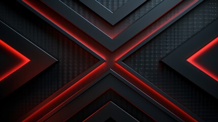 Abstract Red and Black Geometric Pattern Design Background Wallpaper Image