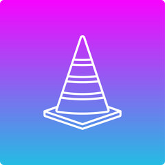 Fototapeta premium Traffic Cone Icon