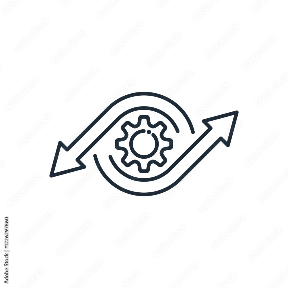 Poster effective use. easy operation process.vector linear icon illustration isolated on white background.